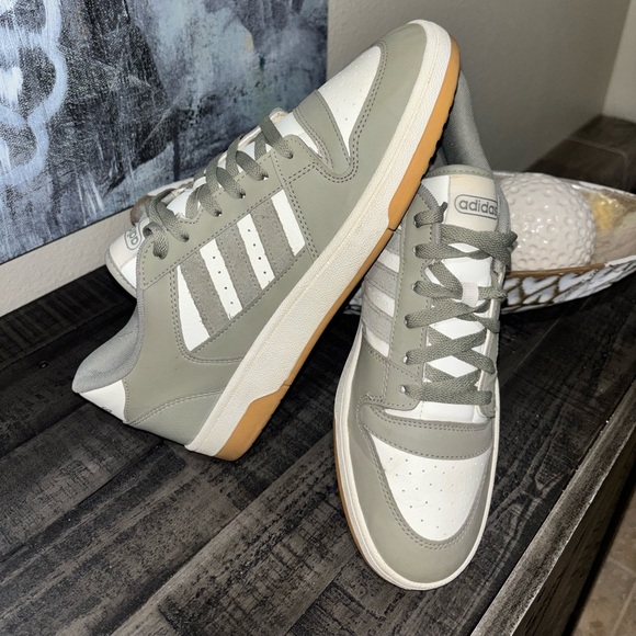 Adidas Break Start in Silver Pebble / Chalk White Mens SZ 11 - Picture 2 of 13